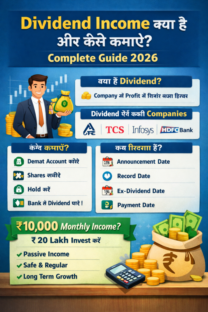 Dividend Income से Passive Income कैसे कमाए India
