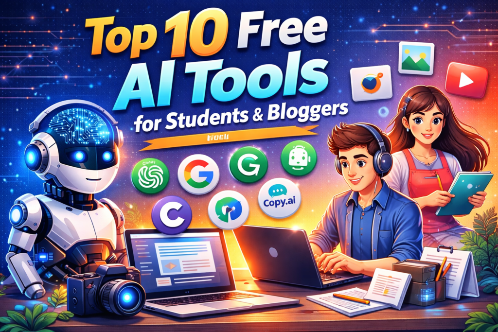 Best free AI tools for students and bloggers in 2026