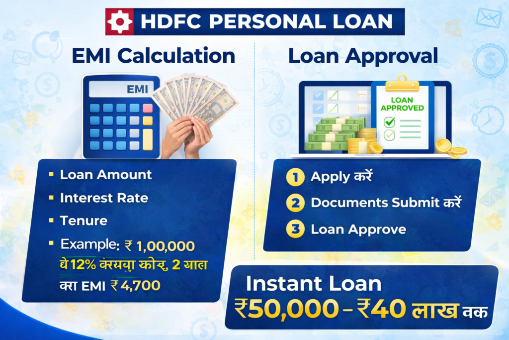 HDFC Personal Loan EMI Calculation & Apply Process 2026”