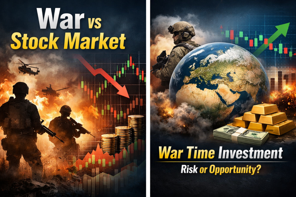 “युद्ध का शेयर बाजार पर प्रभाव और निवेश के अवसर व जोखिम”